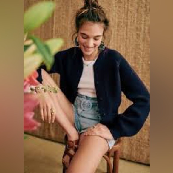 Sezane Noe Navy XS NWOT - Picture 2 of 4